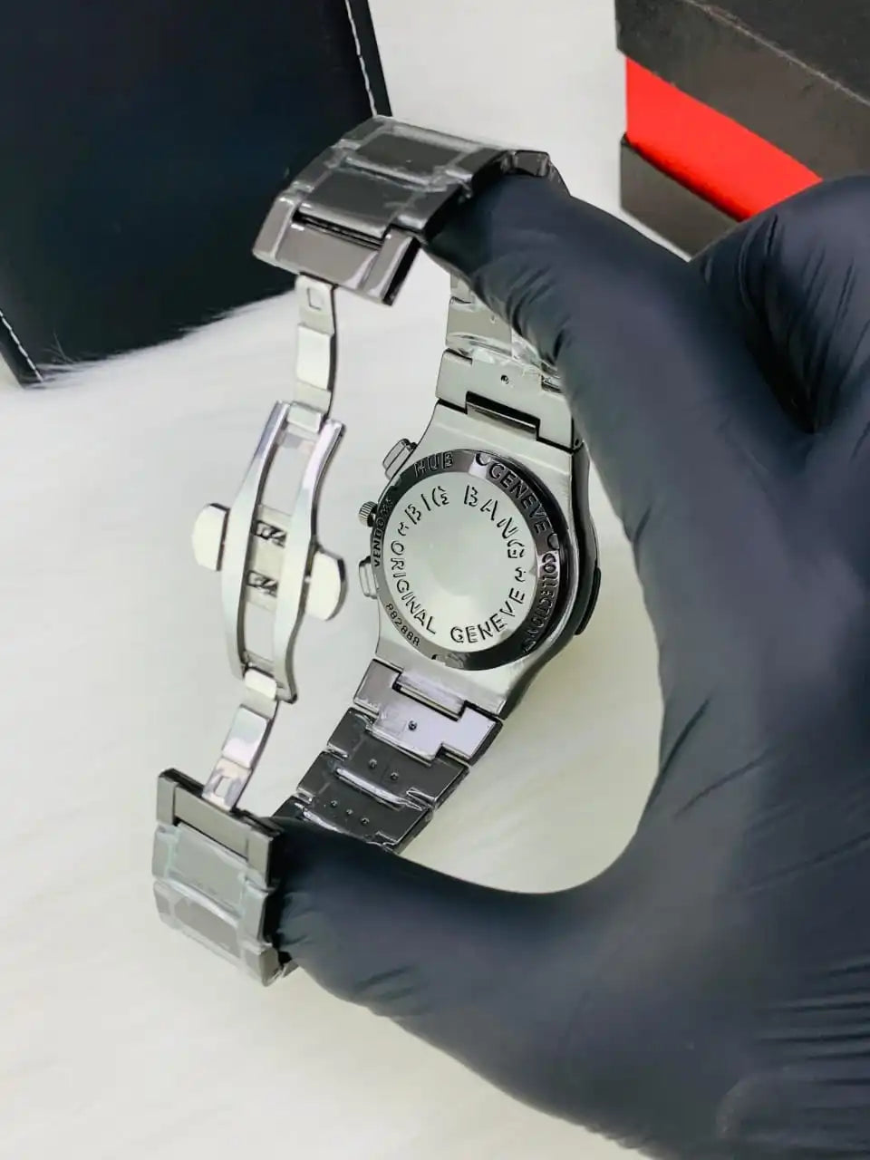 Reward Men’s Luxury Full Black Stainless Steel Watch in Pakistan – Black Dial with Date Display