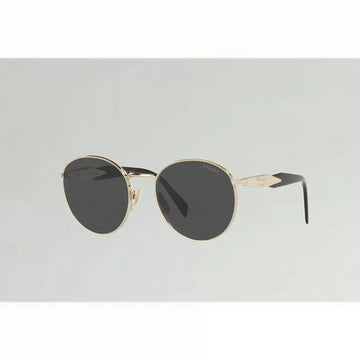 Classic Style Round Black Sunglasses - Gold Metal Frame Gold Rimmed Luxury Eyewear - Pakistan