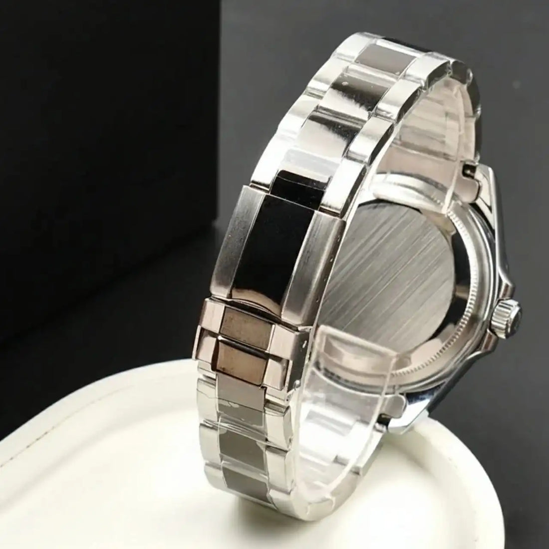 Men’s Luxury Two-Tone Stainless Steel Watch in Pakistan – Daytona-Style Chronograph with Black Dial